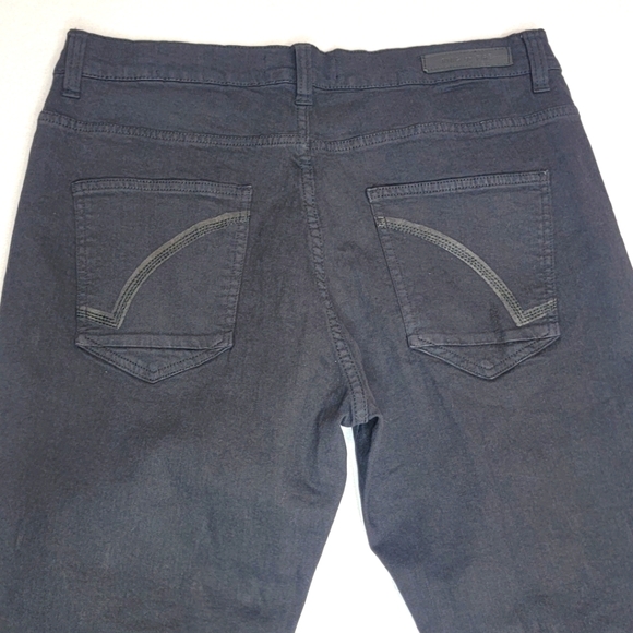 Men's Ring of Fire Black Slim Fit Distressed Denim Jeans Size 34X34. #452 - Picture 6 of 9